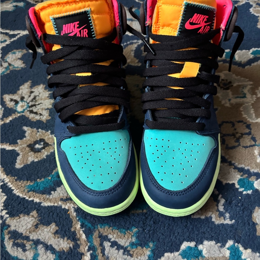 Nike Air Jordan 1s Sneakers with Pink and Black